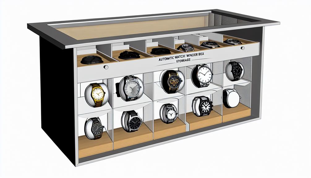 elegant watch winder storage